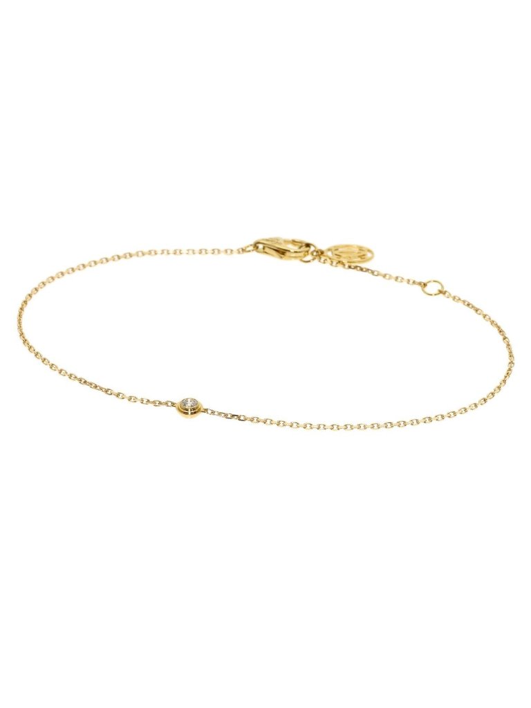 Cartier Dearman Leger Xs Diamond Bracelet 18k Yellow Gold